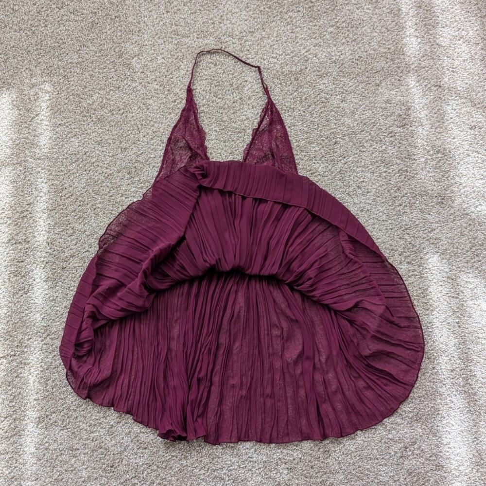 Victoria's Secret Pleated Babydoll Lingerie - Red Medium - Picture 4 of 5